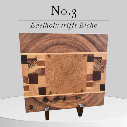 Edelholz Trifft Eiche Schneidebrett No.3