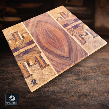 Nagomi なごみ Exklusives  Stirnholz Manufaktur Schneidebrett Edelhölzer No.9