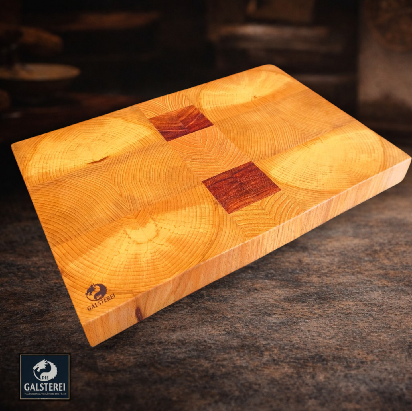 Grand Prix Exklusives Stirnholz Manufaktur Schneidebrett No.15