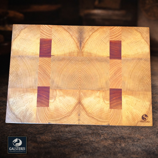 BBQ Exklusiv Stirnholz Manufaktur Schneidebrett No.16